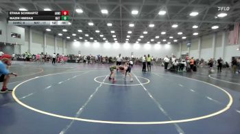 70 lbs Rr Rnd 3 - Ethan Schwartz, All American Wrestling Club Blue - EL vs Mazin Hmidan, Mat Warriors - EL