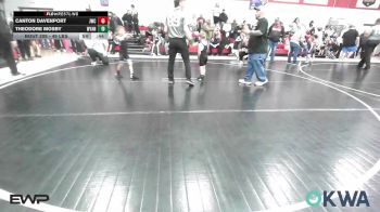 49 lbs Quarterfinal - Woodrow Jones, Vinita Kids Wrestling vs Carter David, Grove Takedown Club