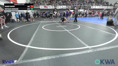 98 lbs Rr Rnd 3 - Ramzi David, Berryhill Wrestling Club vs Natalie LeGrand, Sperry Wrestling Club