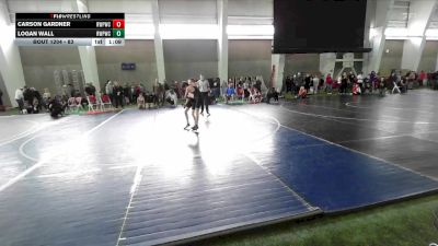 83 lbs Cons. Round 2 - Logan Wall, Riverton Wolf Pack Wrestling Club vs Carson Gardner, Riverton Wolf Pack Wrestling Club