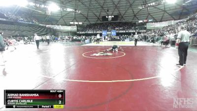 4A 113 lbs Semifinal - Ahmad Banishamsa, Lake Stevens vs Curtis Carlisle, Rogers (Puyallup)