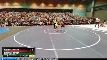 185 lbs Quarterfinal - Demetria Zepeda, Gridley High School vs Gabrielle Moore, Gregori