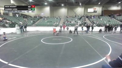 50 lbs Semifinal - Knox Massey, Crater Mat Club vs Xander1 Licea, Team Viper