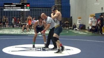 174 lbs Cons. Round 1 - Timothy Cowan, California Baptist vs Nicholas Hernandez, Menlo (Calif.)