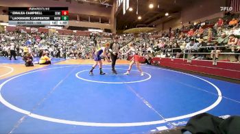 100 lbs Semifinal - Emalea Campbell, Springdale Elite Wrestling Club vs Laoghaire Carpenter, Mountain View Stingers Wrestling