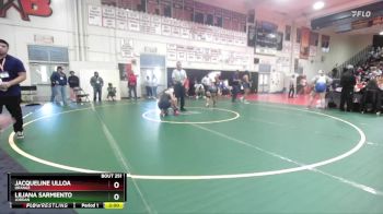 170 lbs Champ. Round 2 - Liliana Sarmiento, Jordan vs Jacqueline Ulloa, Orange