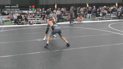 120 lbs Champ. Rd Of 64 - Shea Colleran, Izzy Style Wrestling vs Diesel Johnson, Jimenez Training Academy