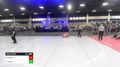 126 lbs Round Of 128 - Braaden Heinz, Brighton WC vs Lucas Long, Jedi Wr Ac