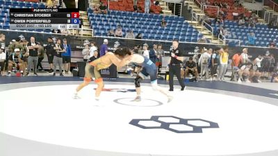 165 lbs Cons. Sub-rd Of 32 - Christian Stoeber, California vs Owen Porterfield, Indiana