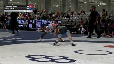 57 kg Champ. Rd Of 16 - Antonio Mills, Roundtree Wrestling Academy vs Joey Cruz, Hawkeye Wrestling Club