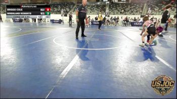 49 lbs Consi Of 8 #1 - Briggs Cole, Weatherford Youth Wrestling vs Wrenland Roberts, Wesley Wrestling Club