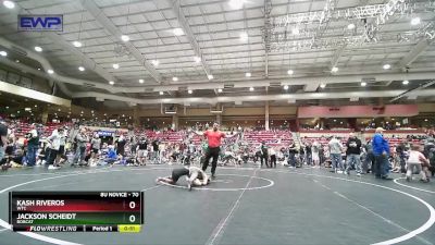 70 lbs 1st Place Match - Kash Riveros, WTC vs Jackson Scheidt, Bobcat