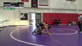 197 lbs Cons. Round 4 - Brian Valdespino, Cerritos College vs Nick Garris, Palomar College