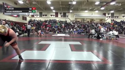 285 lbs Semifinal - Lucas Feuerbach, Solon vs JT Kelso, Clarion-Goldfield-Dows