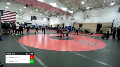 160 lbs Round Of 32 - John Bonura, Monsignor Farrell vs Tehana Savory, Brooklyn Technical-PSAL