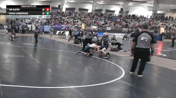 AA 113 lbs Champ. Round 1 - Evan Lonergan, Clarksville High School vs Jin Saito, Summit High School