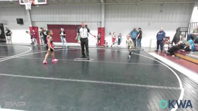 76 lbs Consi Of 4 - CAIDENCE DEMERY, KIPP TULSA vs James Hightower, Watonga Youth Wrestling