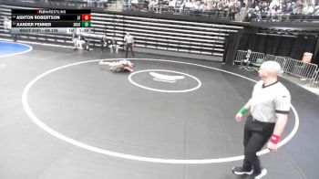 6A 126 lbs Cons. Round 1 - Ashton Robertson, American Fork vs Xander Fenner, Davis