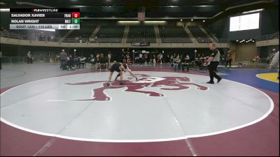 115 lbs Consolation - Salvador Xavier, Frankford vs Nolan Wright, Milton