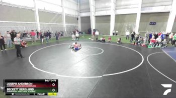 95 lbs Cons. Round 3 - Beckett Berglund, Sanderson Wrestling Academy vs Joseph Anderson, Altamont Longhorn Wrestling