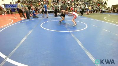 70 lbs Quarterfinal - Stetson Rutherford, Grove Takedown Club vs Abel Glover, Brushy Wrestling Club