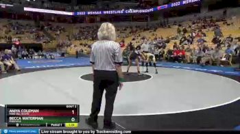 100 lbs Champ. Round 1 - Aniya Coleman, Park Hill South vs Becca Waterman, Parkview