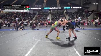 250 lbs 3rd Place Match - Brodie Boudreaux, Beloit WC vs Steven Brown, Cougar Kids