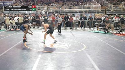 144 1A Quarterfinal - Aaron Robinson, Wakulla Hs vs Lincoln Sledzianowski, St. John Neumann