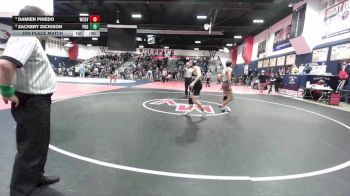 132 lbs 5th Place Match - Zackery Dickison, Pacifica/GG vs Damien Pinedo, West Covina