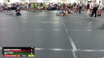 113 lbs Round 3 (4 Team) - Vincent Orandello, Town WC vs Mike Perez, VHW