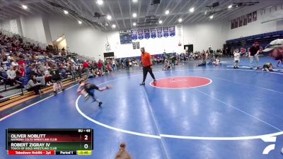 49 lbs Cons. Round 4 - Robert Zigray Iv, Touch Of Gold Wrestling Club vs Oliver Noblitt, Natrona Colts Wrestling Club