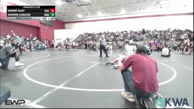 61 lbs Semifinal - Kaiser Ailey, Blackwell Wrestling Club vs Cooper Carlton, Cowboy Wrestling Club
