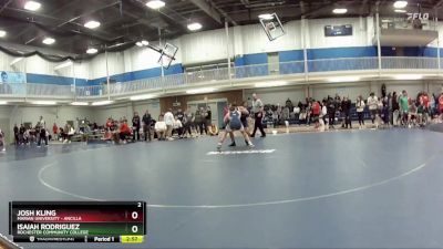 165 lbs Quarterfinal - Josh Kling, Marian University - Ancilla vs Isaiah Rodriguez, Rochester Community College