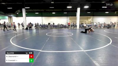 85 lbs Consi Of 8 #2 - Noah Desmond, PA vs Riley Crandall, PA