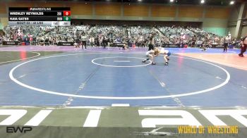 46 lbs Consi Of 4 - Wrenley Reynolds, 208 Badgers vs Kaia Gates, Iron Faith Wrestling