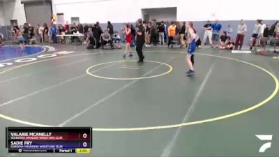 106 lbs Round 2 - Sadie Fry, Cordova Pounders Wrestling Club vs Valarie McAnelly, Soldotna Whalers Wrestling Club