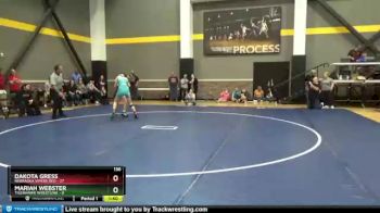 136 lbs Round 1 (6 Team) - Mariah Webster, TigerHawk Wrestling vs Dakota Gress, Nebraska Vipers Red