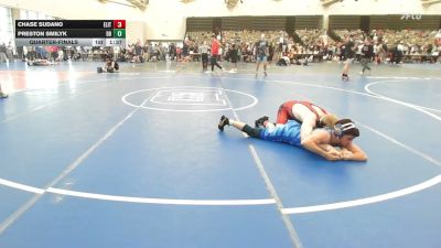 134-H lbs Quarterfinal - Chase Sudano, Elite NJ vs Preston Smilyk, Dover Bandits