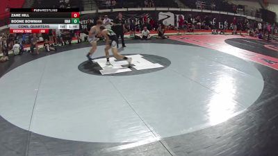 138 lbs Cons. Quarters - Boone Bowman, Idaho vs Zane Hill
