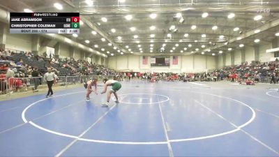 174 lbs Champ. Round 2 - Christopher Coleman, Oswego State vs Jake Abramson, Ithaca