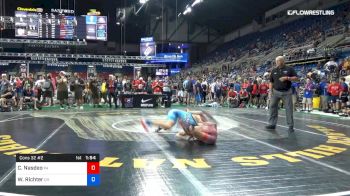 100 lbs Cons 32 #2 - Cael Nasdeo, Pennsylvania vs Wyatt Richter, Ohio