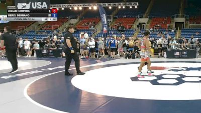 120 lbs Cons. Rd Of 64 - Julian Hartwig, Illinois vs Berdj Serrano, Nevada