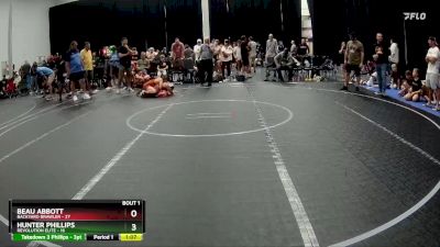 92 lbs Semis (4 Team) - Hunter Phillips, Revolution Elite vs Beau Abbott, Backyard Brawler