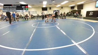 150 lbs Cons. Round 2 - Clinton Martinez, San Luis Obispo vs Nathan Wightman, Westmont