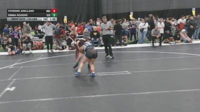 115 lbs Champ. Rd Of 64 - Emma Rogers, King Select vs Vivienne Arellano, Widefield Wrestling Club