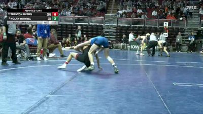 3A-144 lbs Champ. Round 2 - Trenton Byers, Council Bluffs Abraham Lincoln vs Nolan Howell, Clear Creek-Amana