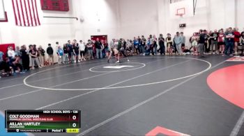 126 lbs Champ. Round 1 - Colt Goodman, Franklin Central Wrestling Club vs Aillan Hartley, Unafiliated