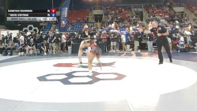 125 lbs Cons. Sub-semis - Samiyah Rahming, Pennsylvania vs Neve O'Byrne, Pennsylvania