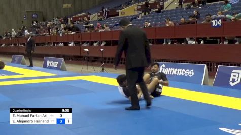 Eduardo Manuel Farfan Arias vs Emilo Alejandro Hernandez Rodrigu 2024 Pan IBJJF Jiu-Jitsu No-Gi Championship