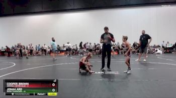 55 lbs Round 7 (8 Team) - Jonah Ard, Bison Takedown vs Cooper Brown, Georgia United Blue